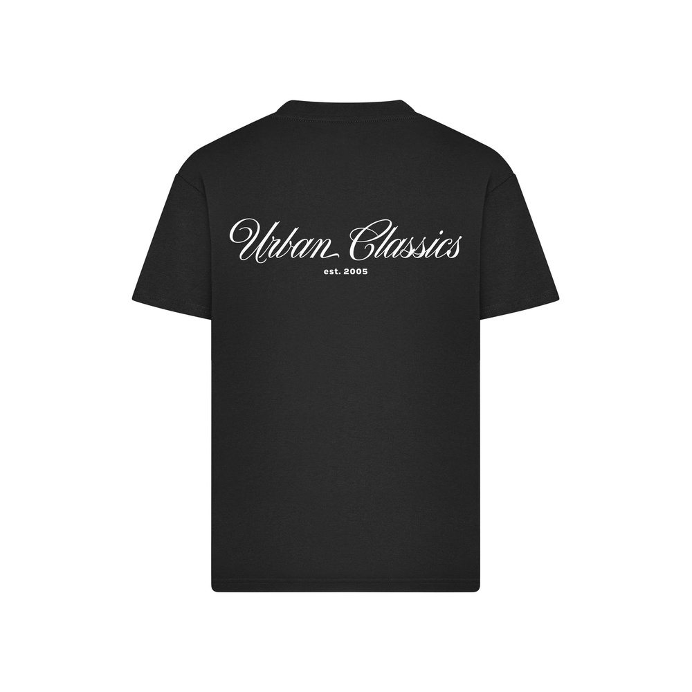 Urban Classics - Flow Script Logo Loose Tshirt Femme - Noir